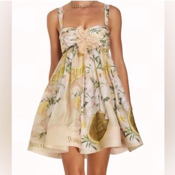 Zimmermann Dresses & Skirts - Zimmermann Beige and Green Floral Dress